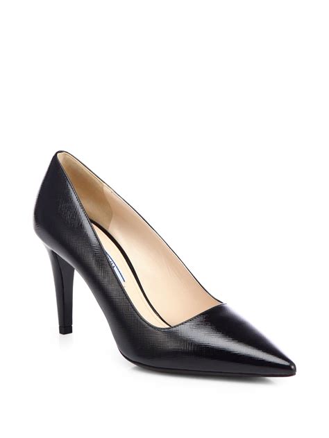 prada patent suffiano pump|Prada Saffiano Leather Pump (Women) .